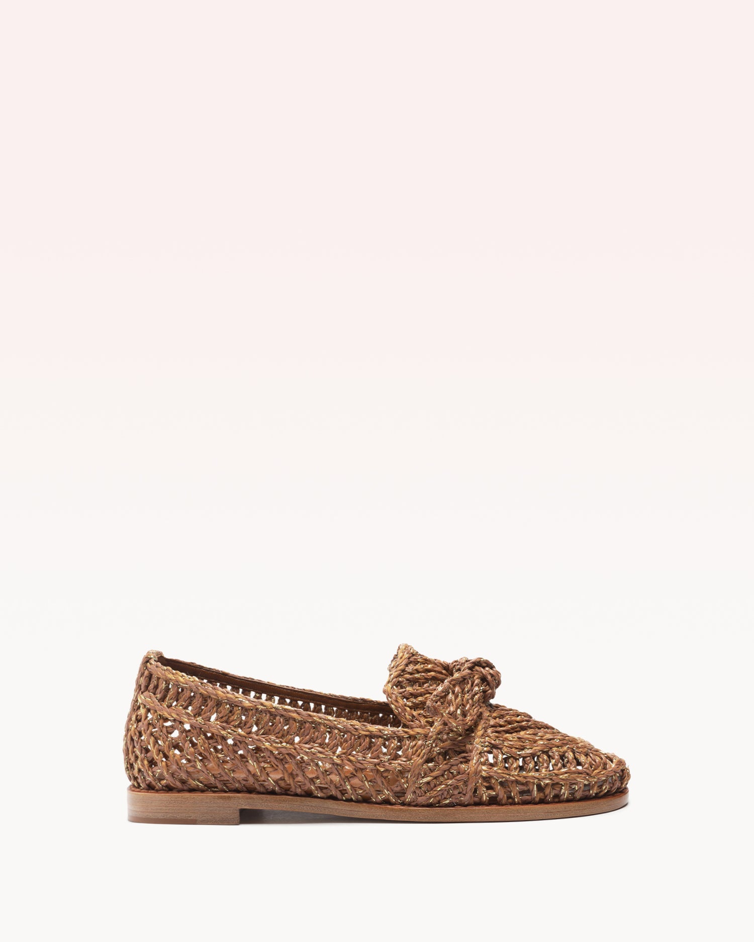 Raffia Penny Loafer Brown Loafers S/24 35 Brown Raffia