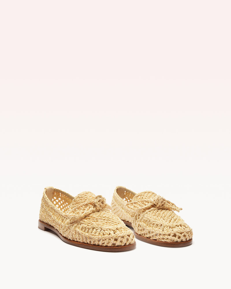 Raffia Penny Loafer Pearl Loafers S/24   
