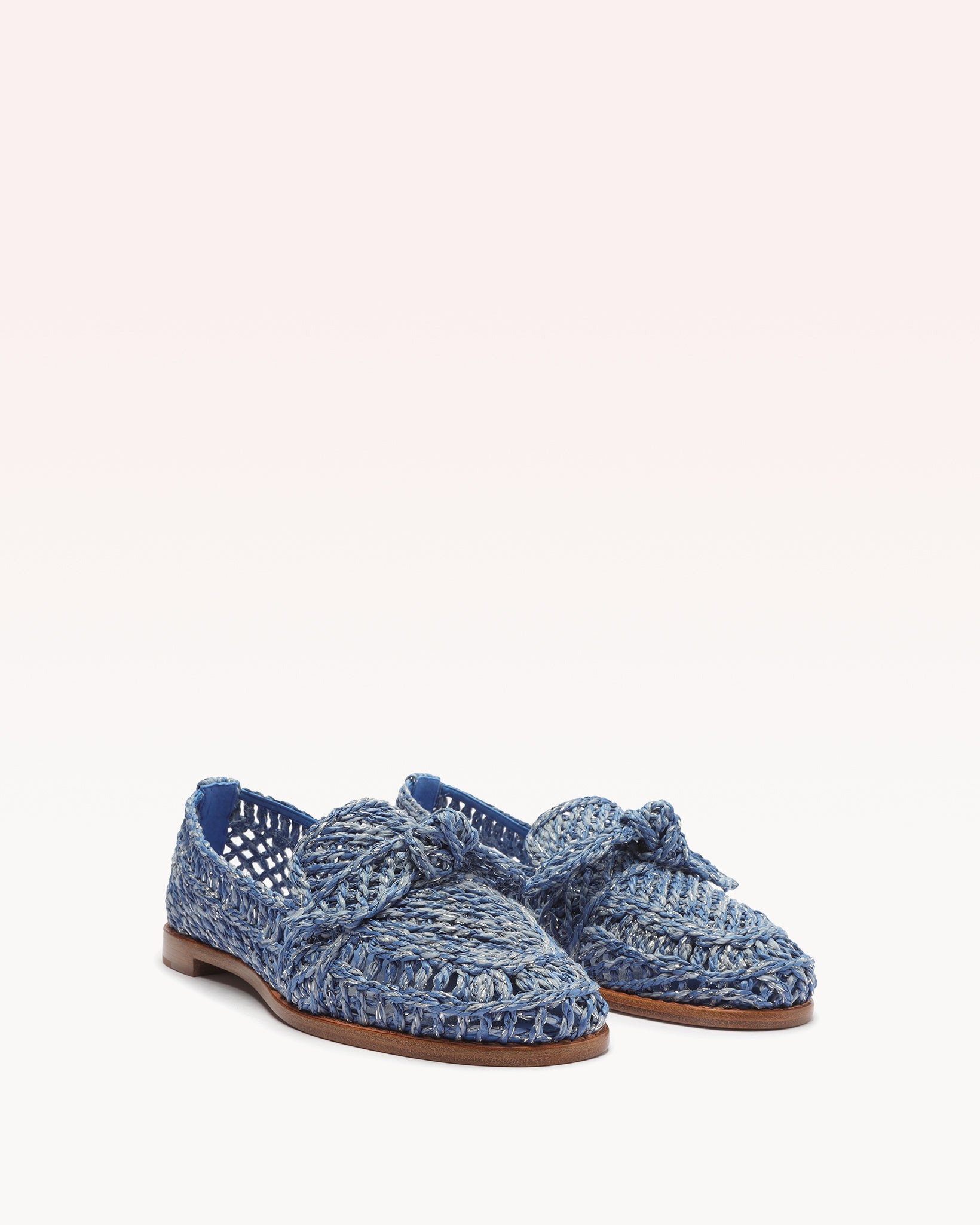 Raffia Penny Loafer Petroleo – Alexandre Birman