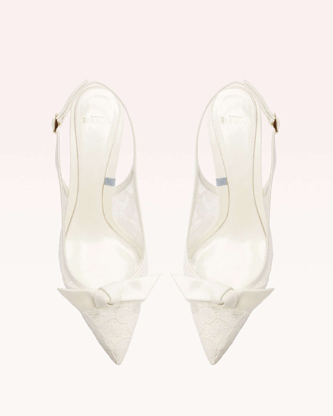 Clarita Classic Slingback 85 Pizzo Off White Pumps BRIDAL 25