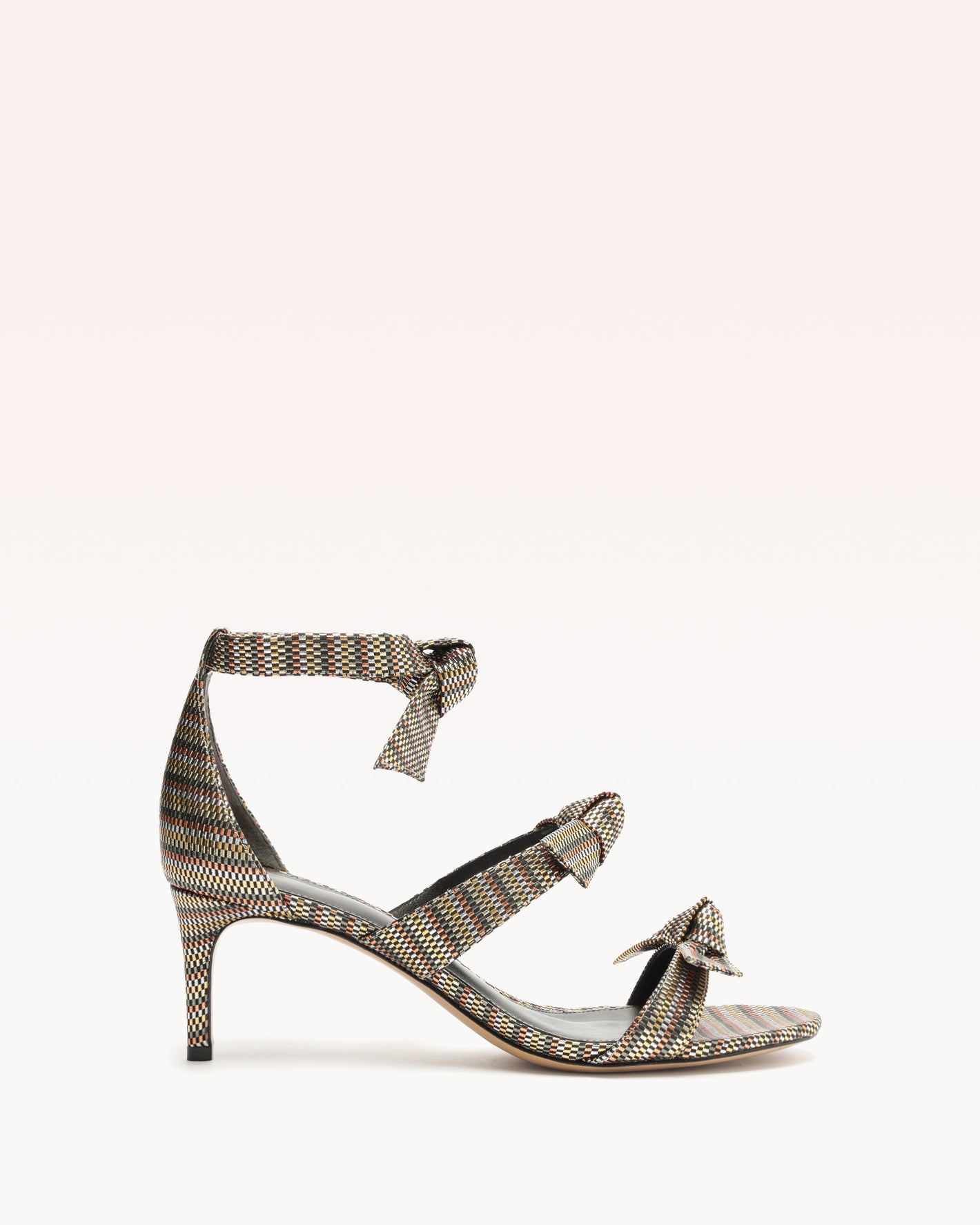 ALEXANDRE BIRMANレインボーストラップ ミュールサンダル白36 ストラップフラットサンダル(サンダル・ミュール) | al'aise