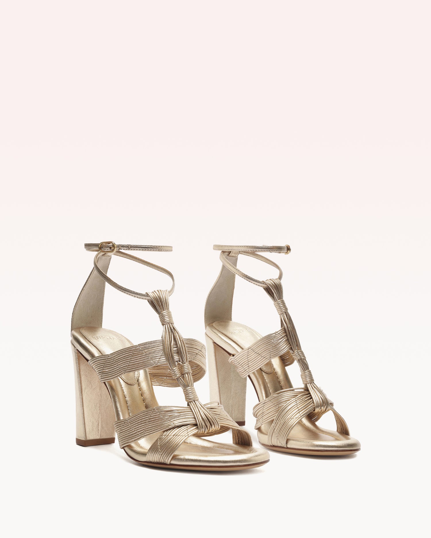 Olga Block 90 Golden Sandals P/25