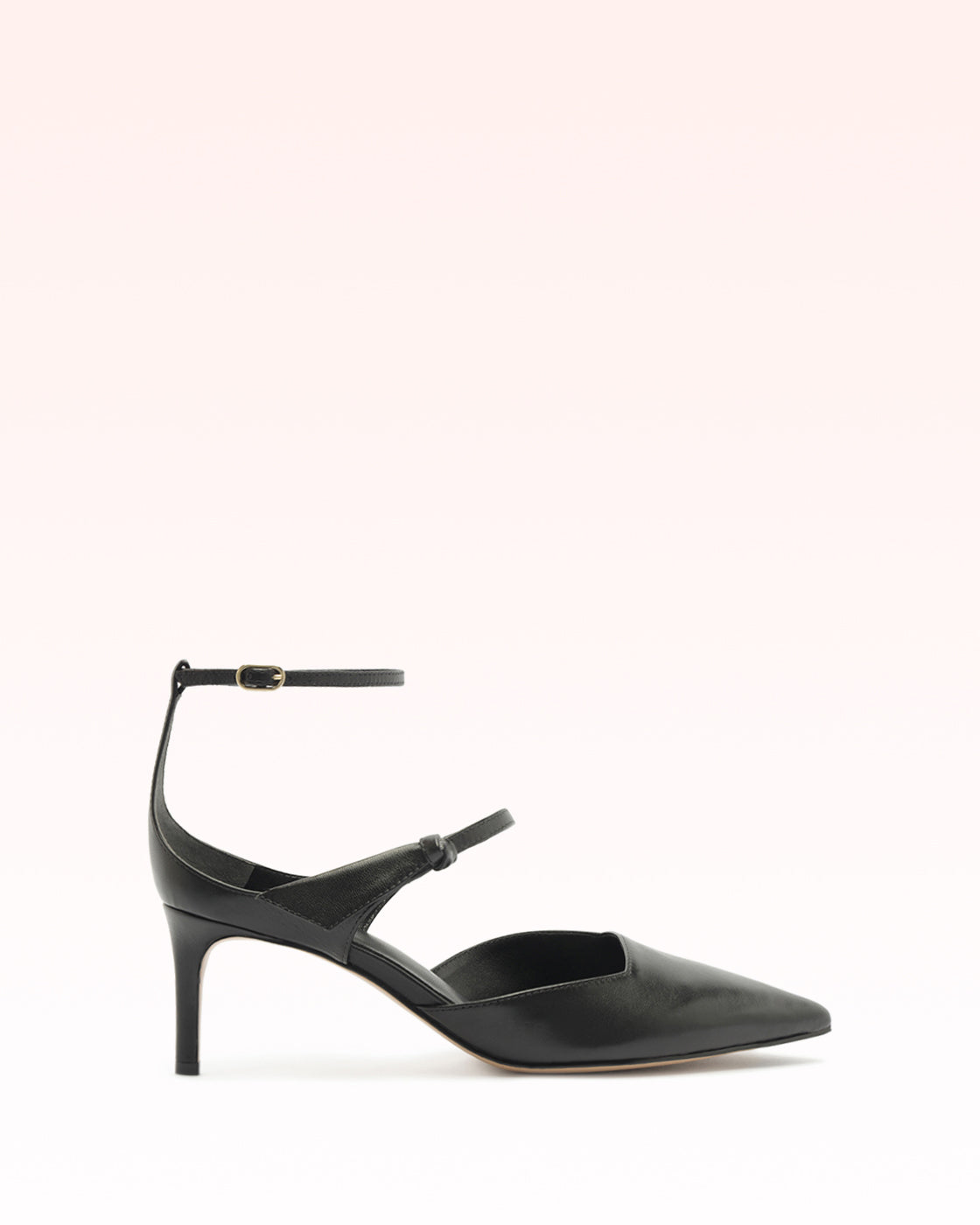 Clarita Asymmetric Sling Pump Black Pumps R/26 35 Black Nappa Leather