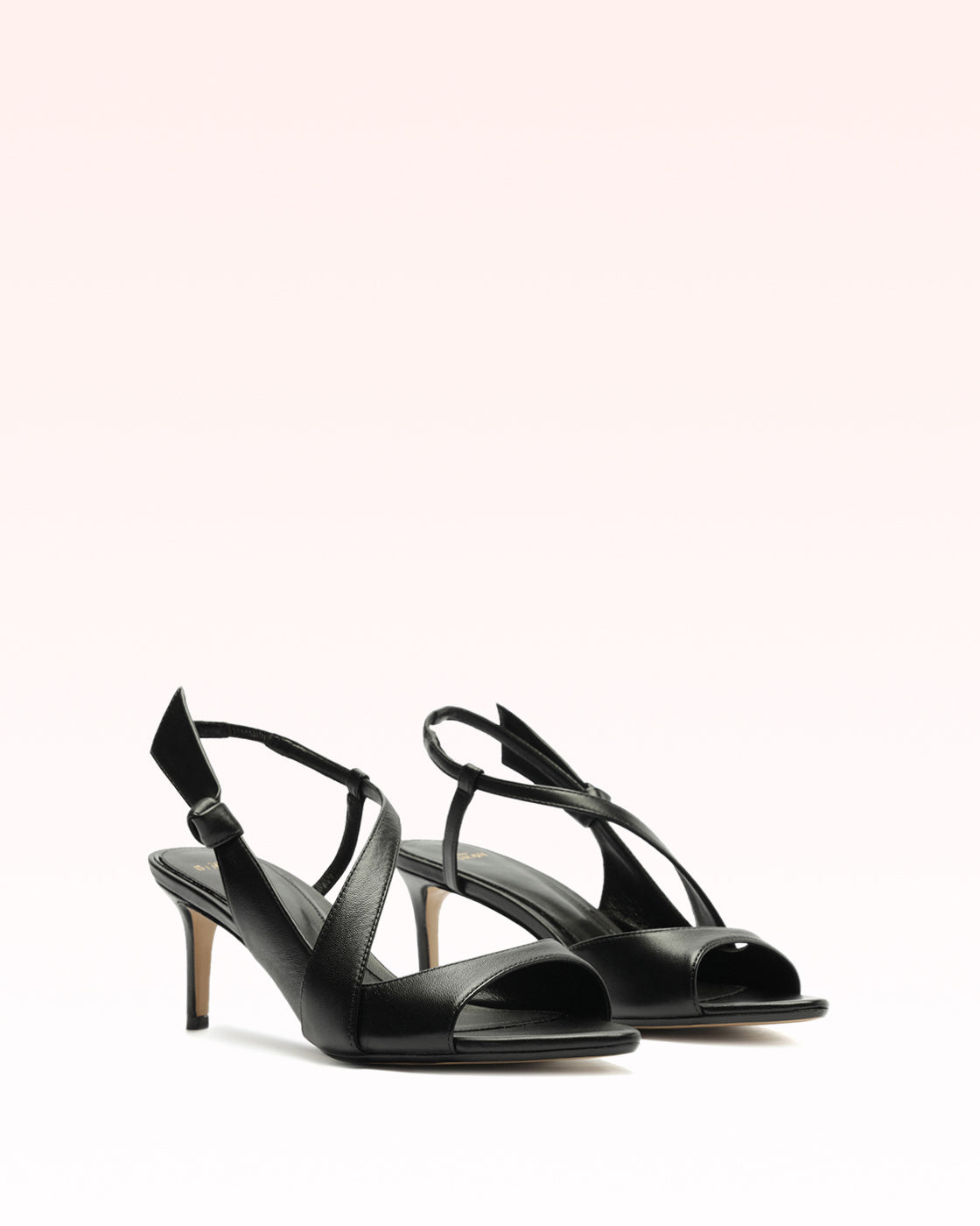 Clarita Asymmetric Sling 60 Black Sandals R/26