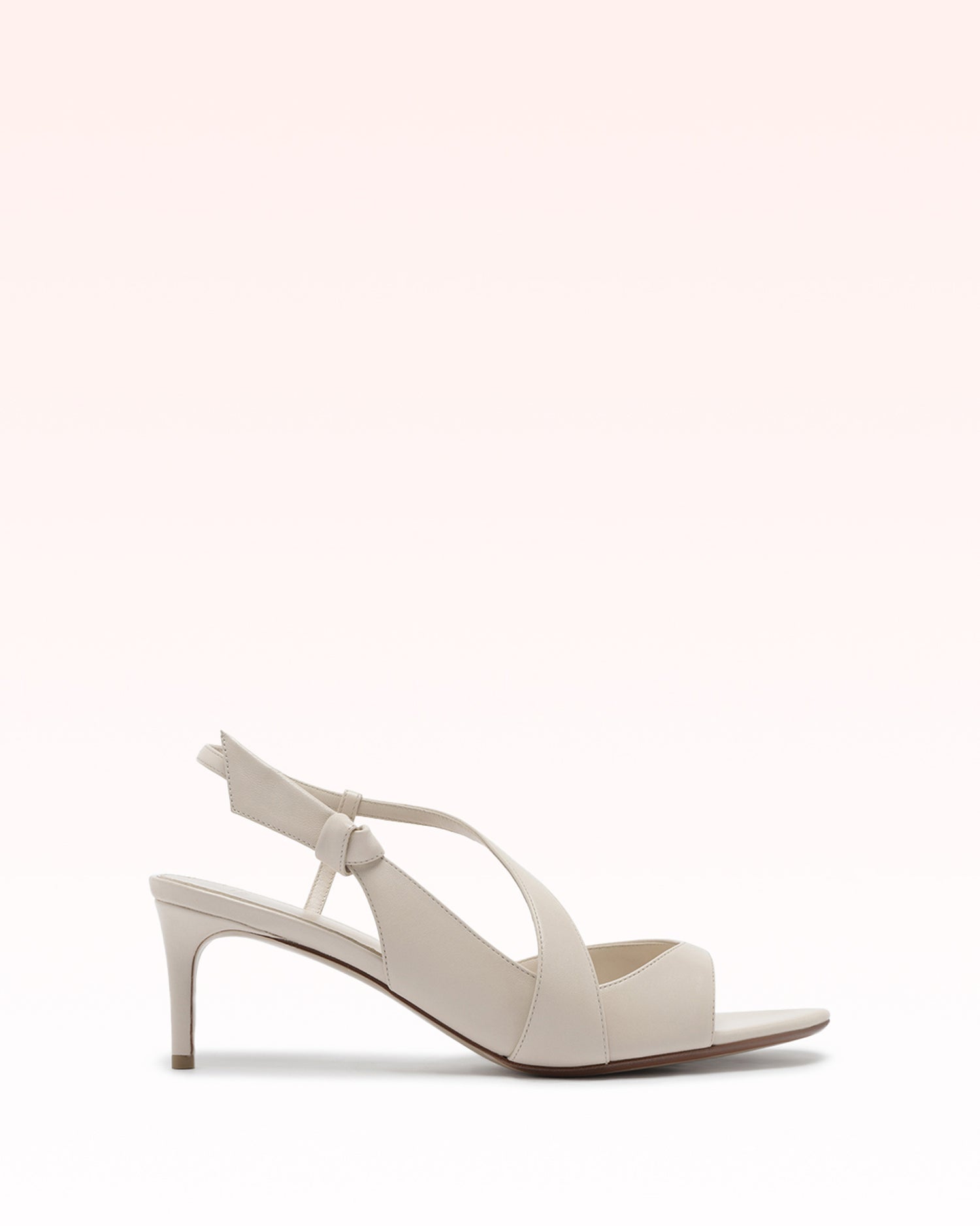 Clarita Asymmetric Sling 60 Shell Sandals R/26 35 Shell Nappa Leather