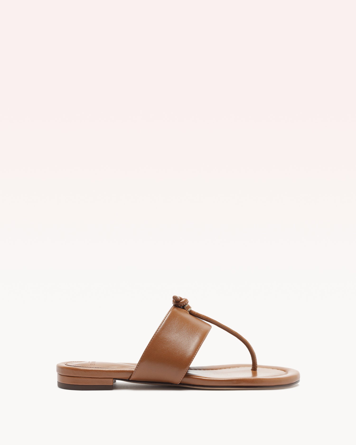 Giulietta Nappa Leather Flat Sandals R/26 35 Espresso Nappa Leather