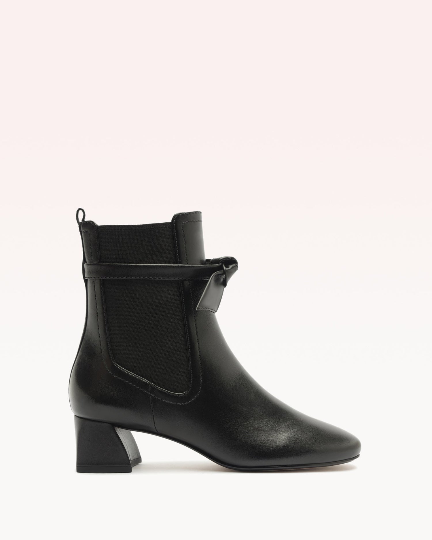 Clarita Almond Bootie 45 Black 35 Black Leather