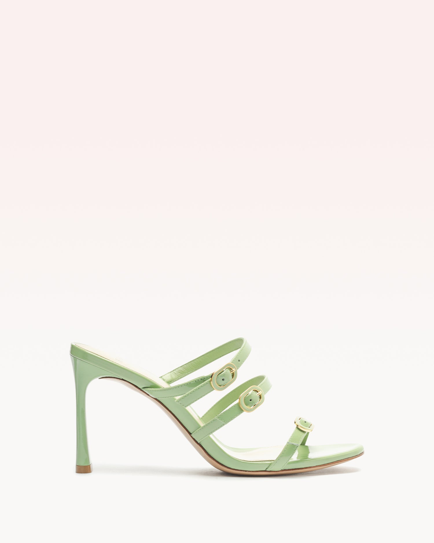 Poppy 85 Retro Green Sandals S/25 35 Green New Patent Leather/Nappa Ki