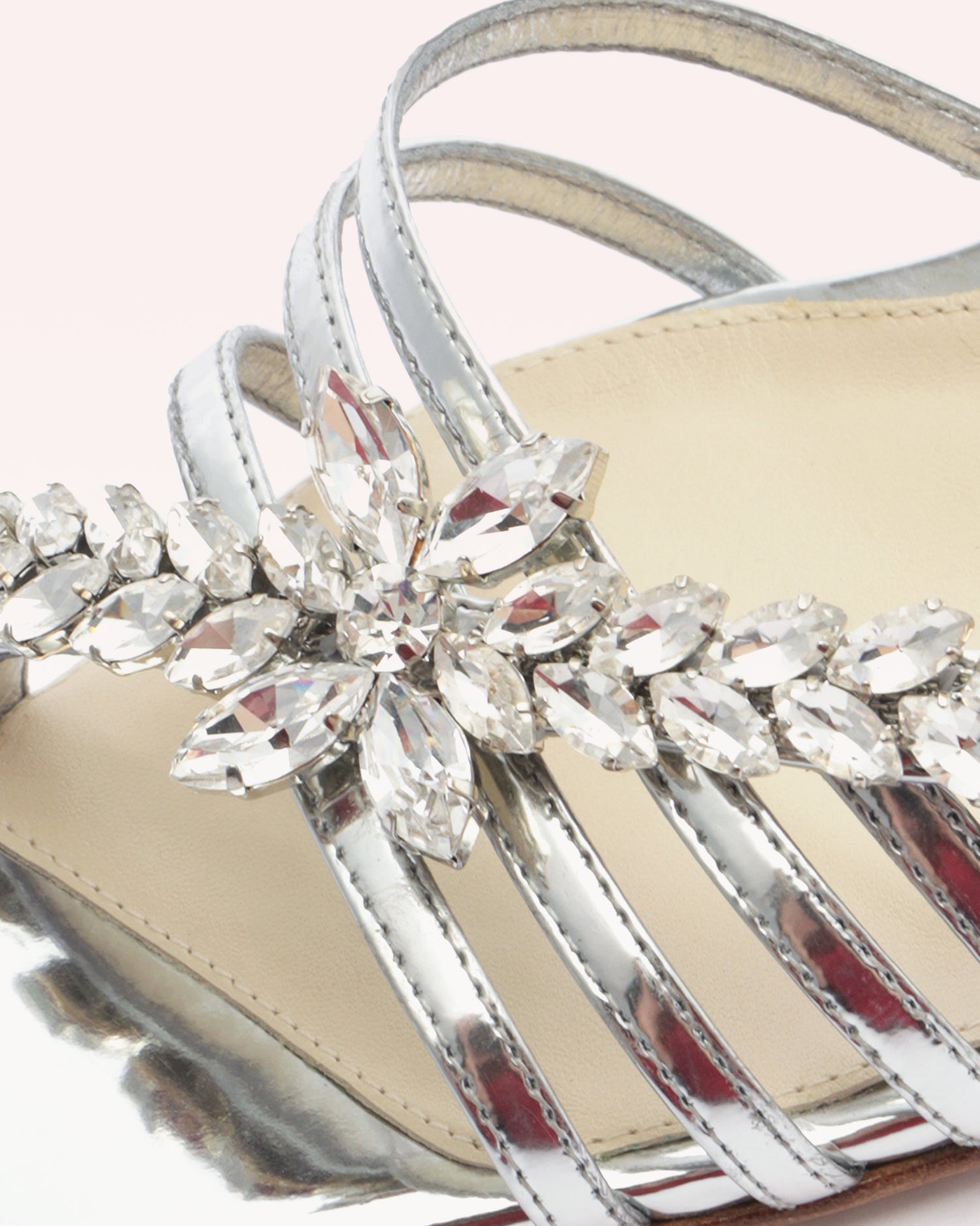 Iggy Crystals 85 Silver Sandals S/25