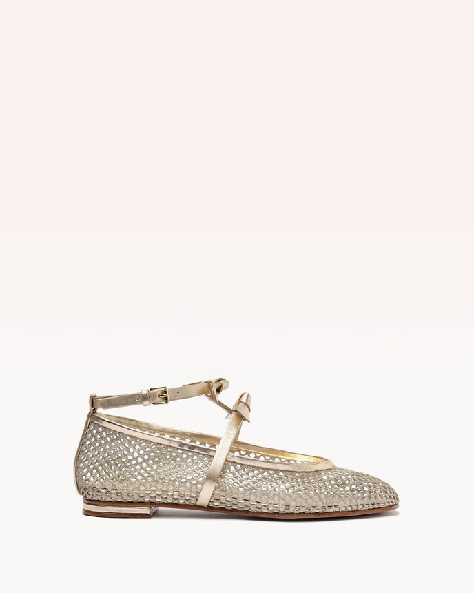 alexis Slim Clarita Ballet Mesh Golden Golden