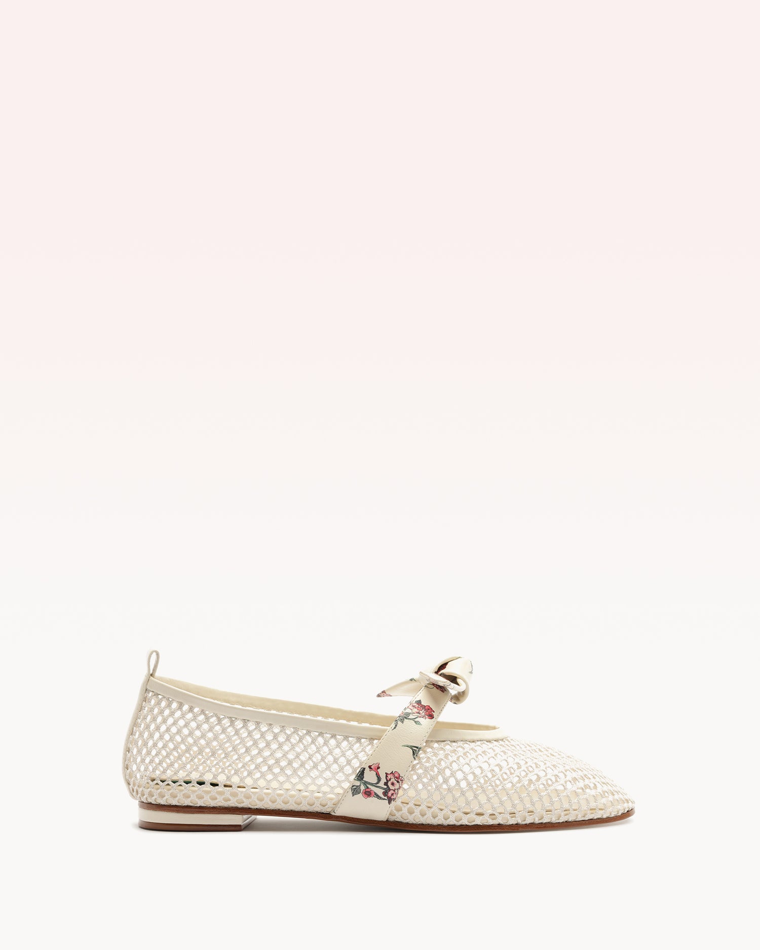 Clarita Ballerina Mesh Off Quebrada Flats R/26 35 Off White Nappa Leather