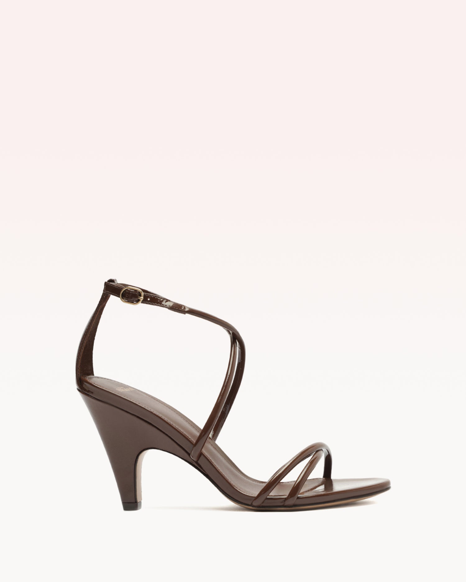 Lory 85 Brown Sandals P/25 35 Brown New Patent Leather