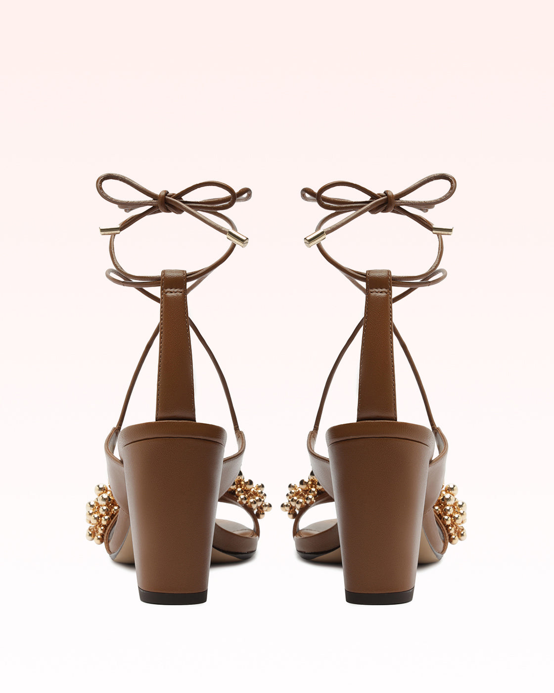 Espresso Designer Sandal Gia Block 75mm| Alexandre Birman