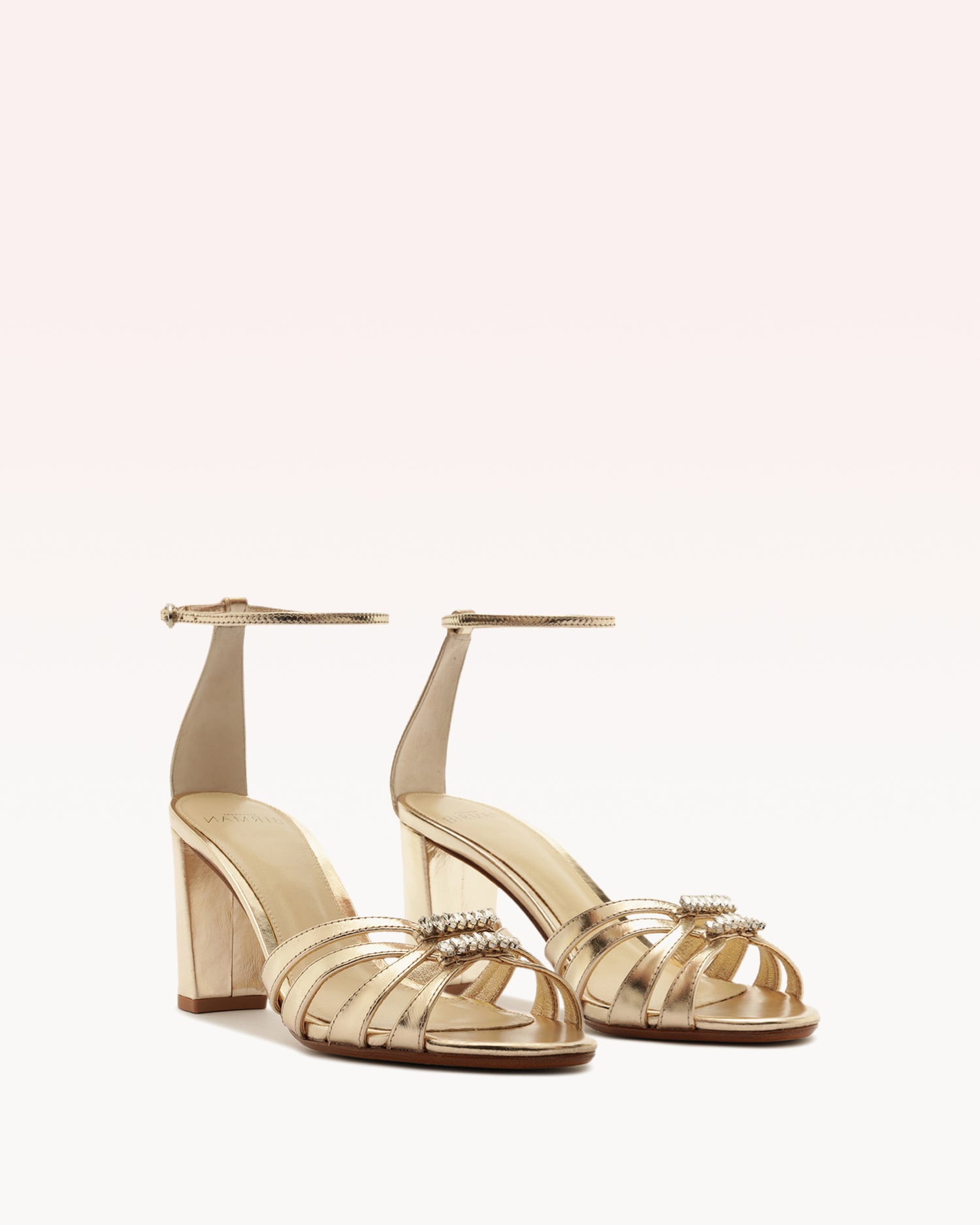Noelle 75 Block Golden Sandals R/26