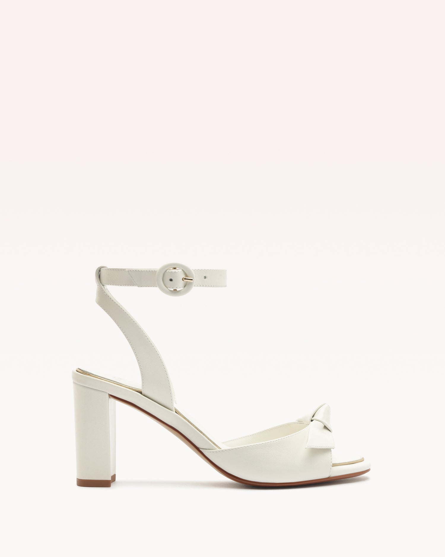 Clarita Tie 75 Ivory 35 Ivory Nappa Leather