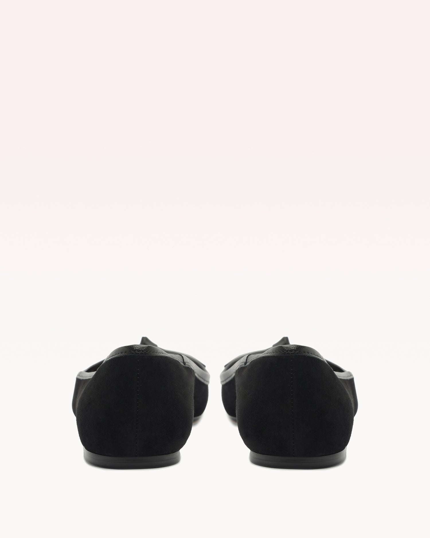 Clarita Square Ballerina Black Flats F/25