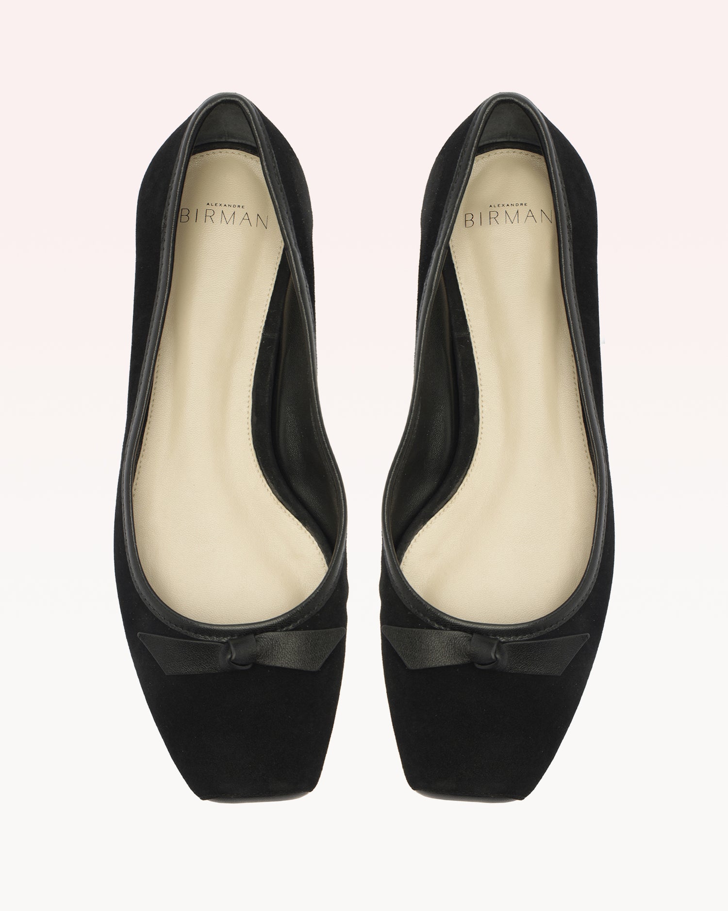 Clarita Square Ballerina Black Flats F/25