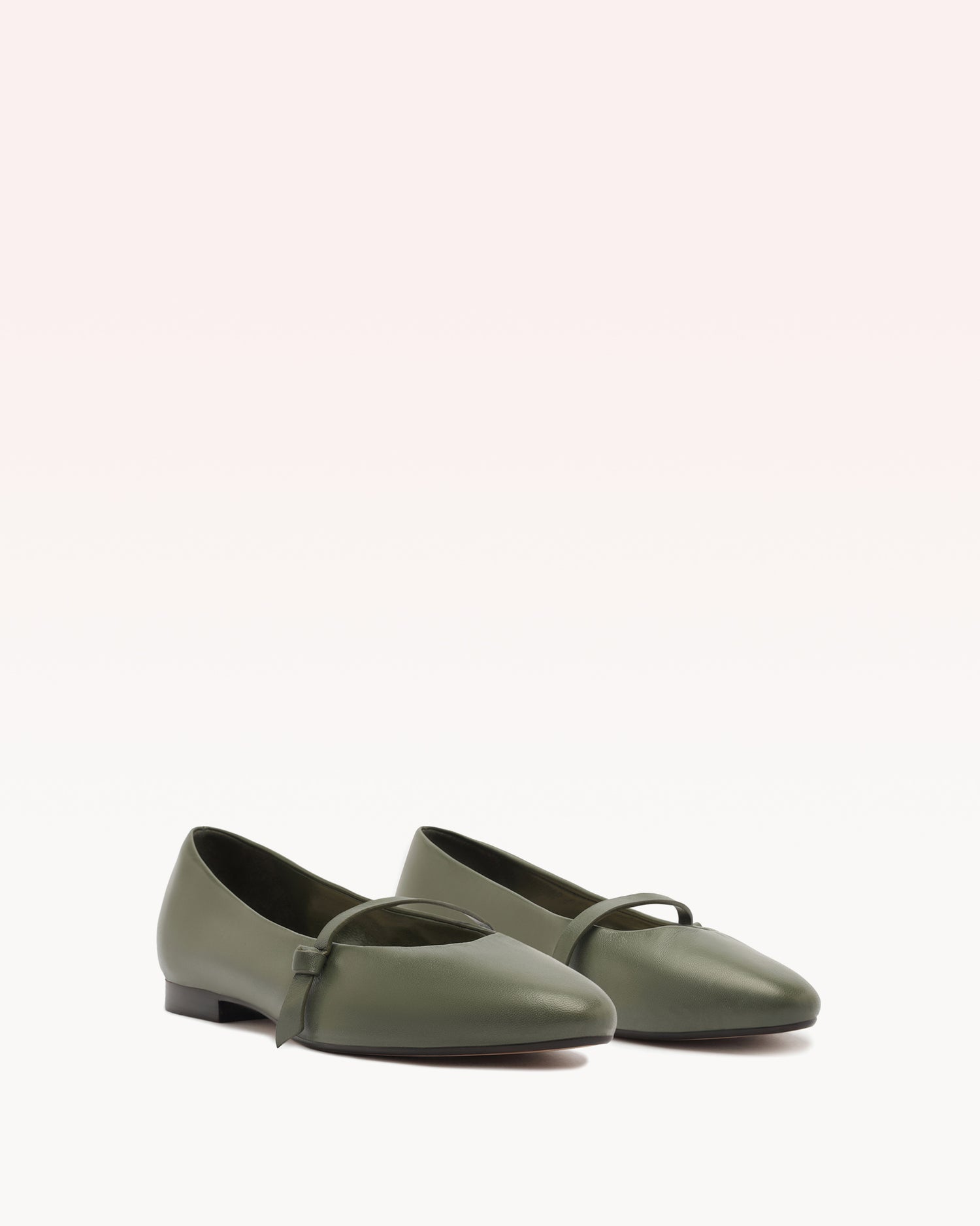 Slim Clarita Ballerina Olivine Flats F/25