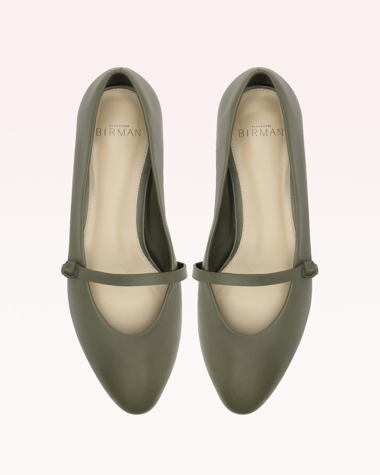 Slim Clarita Ballerina Olivine Flats F/25