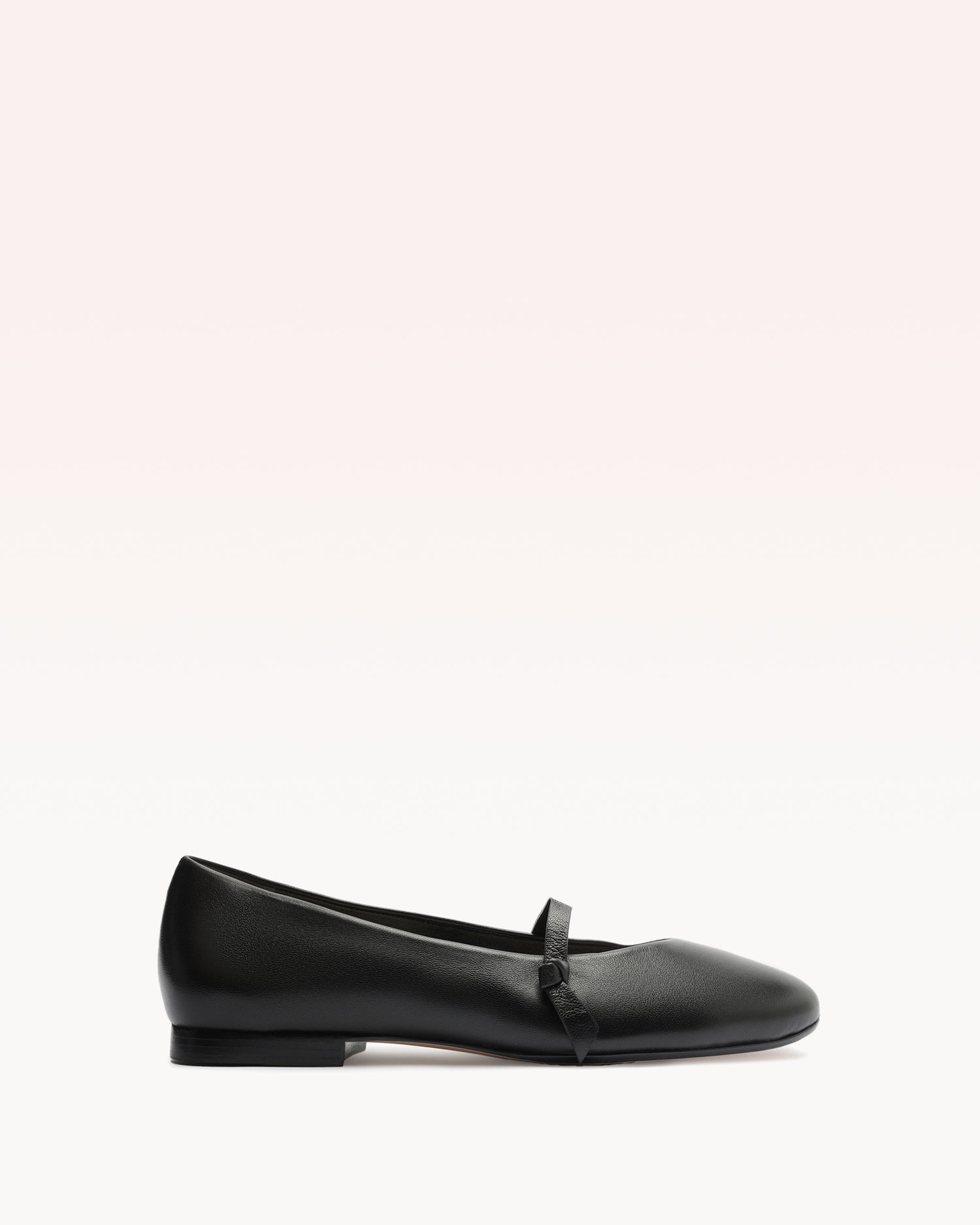 Slim Clarita Ballerina Black Flats F/25 35 Black Nappa Leather