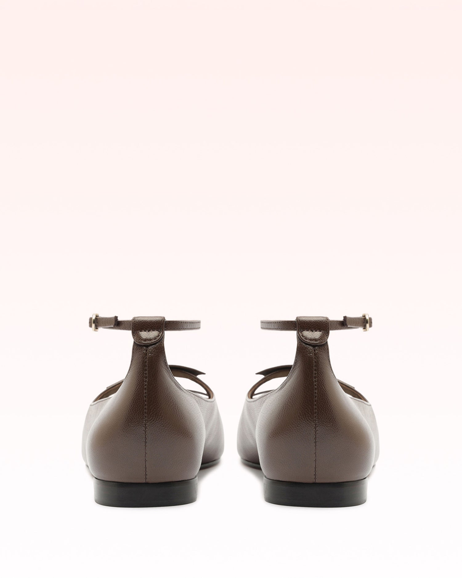Slim Clarita Peep Ballerina Brown
