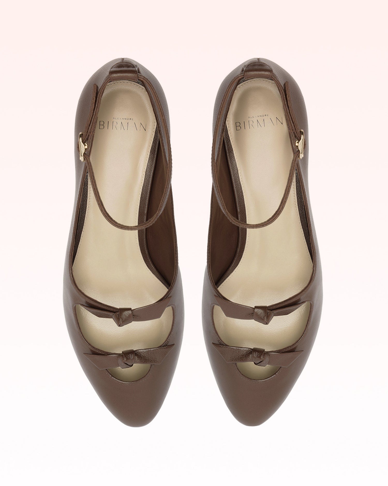 Slim Clarita Peep Ballerina Brown