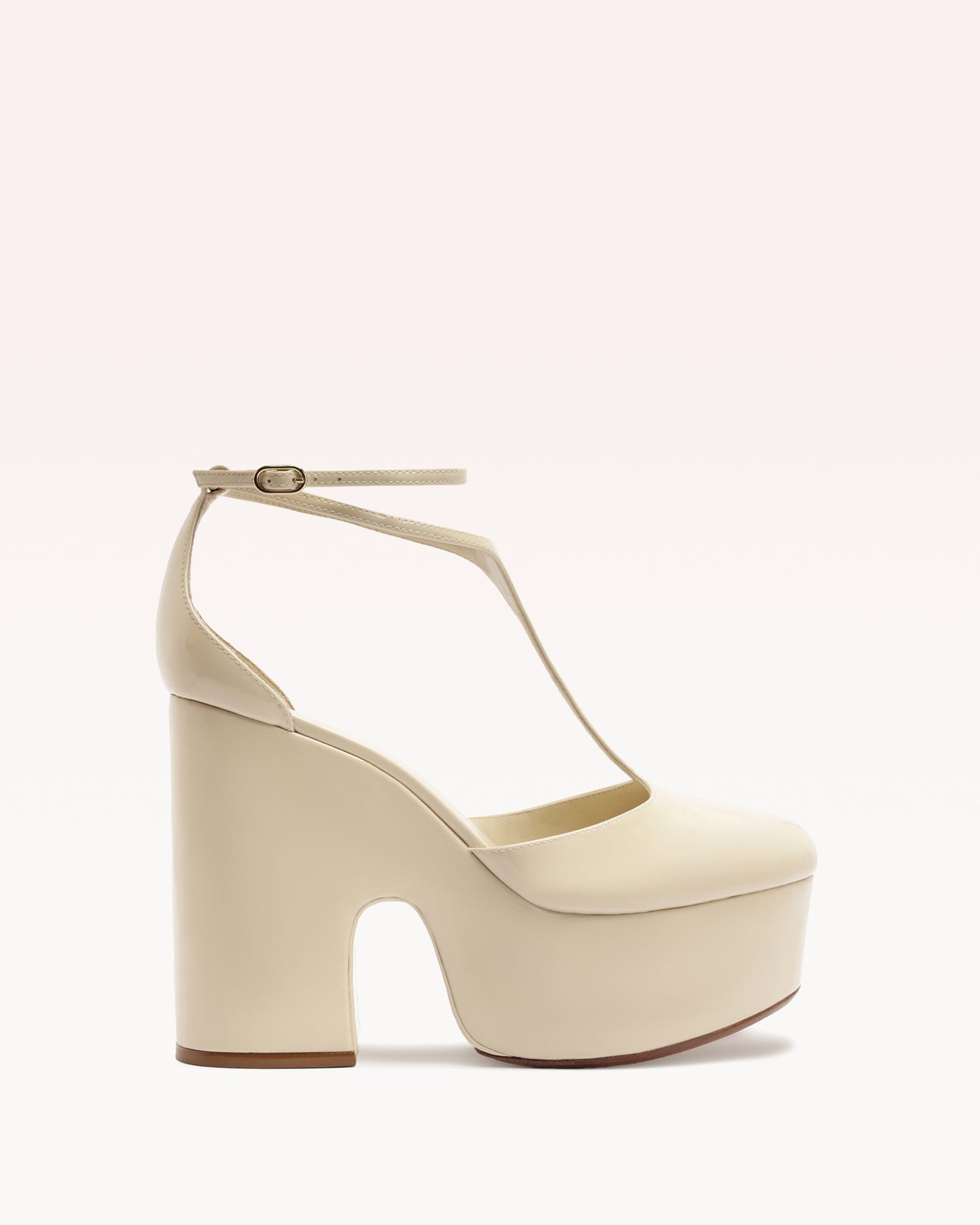 Thay Platform 125 Eggshell Pumps F/25 35 Eggshell New Patent Leather/Nappa Ki