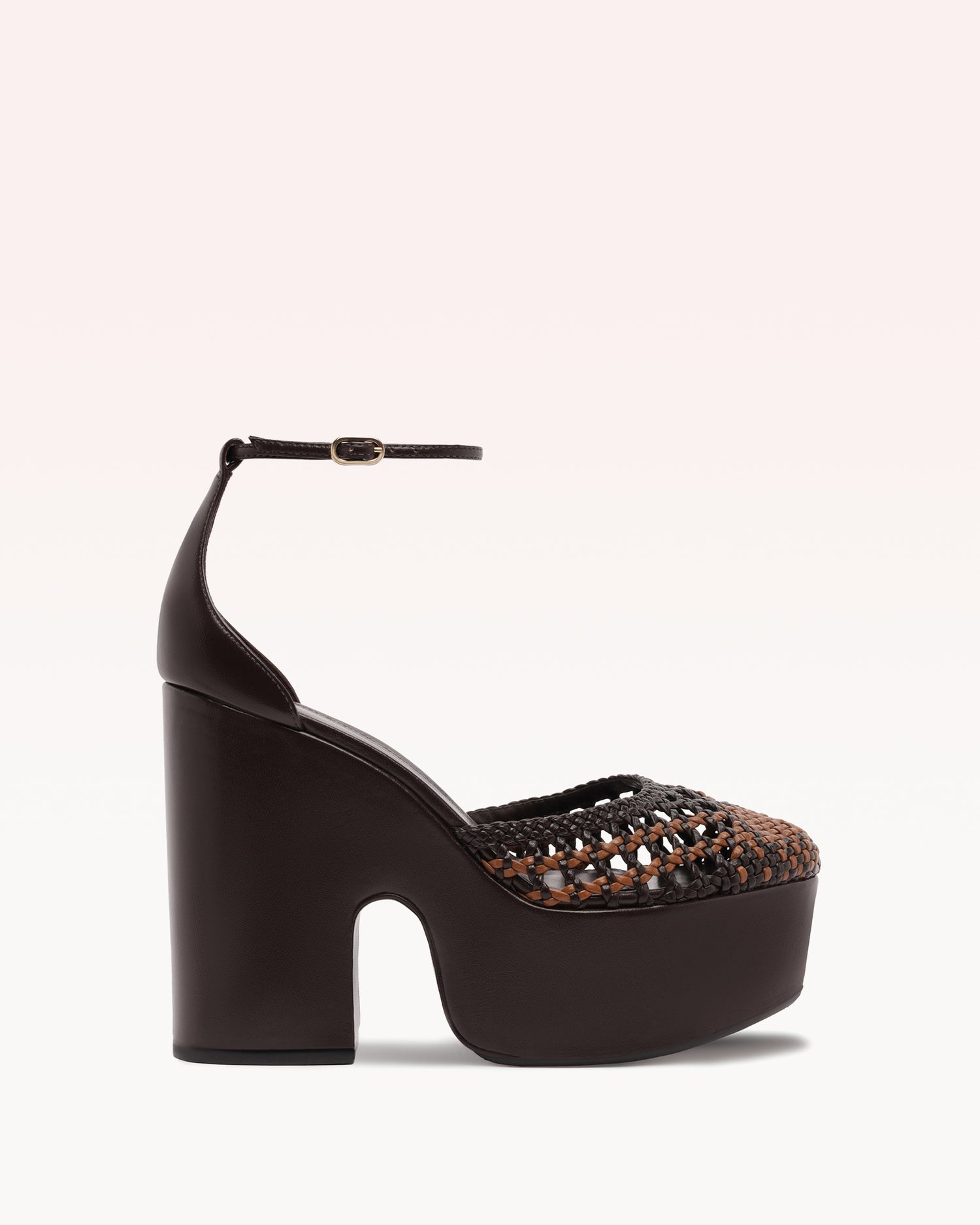 Thalita Platform 125 Tresse Espresso Pumps F/25 35 Espresso Nappa Kiss