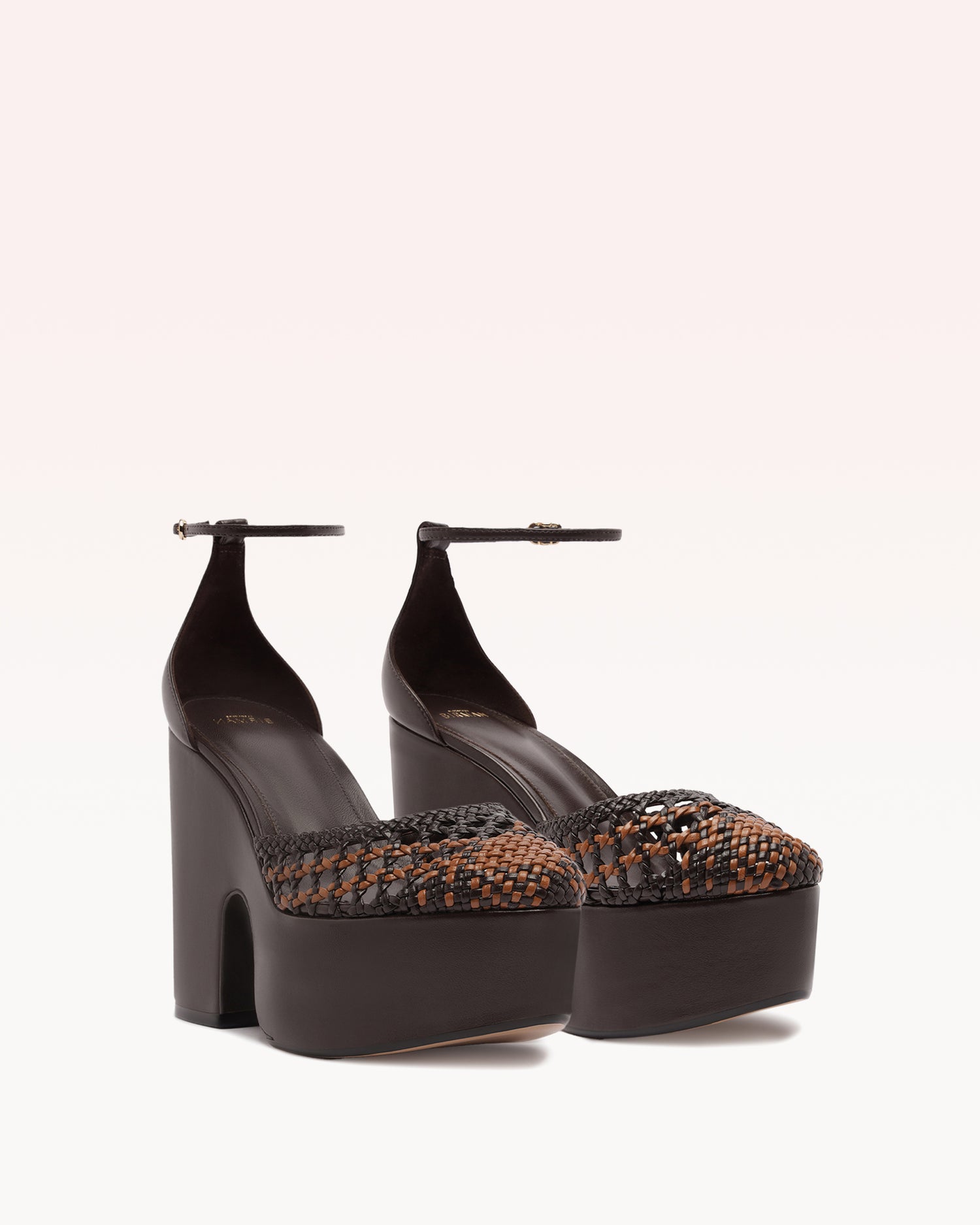Thalita Platform 125 Tresse Espresso Pumps F/25