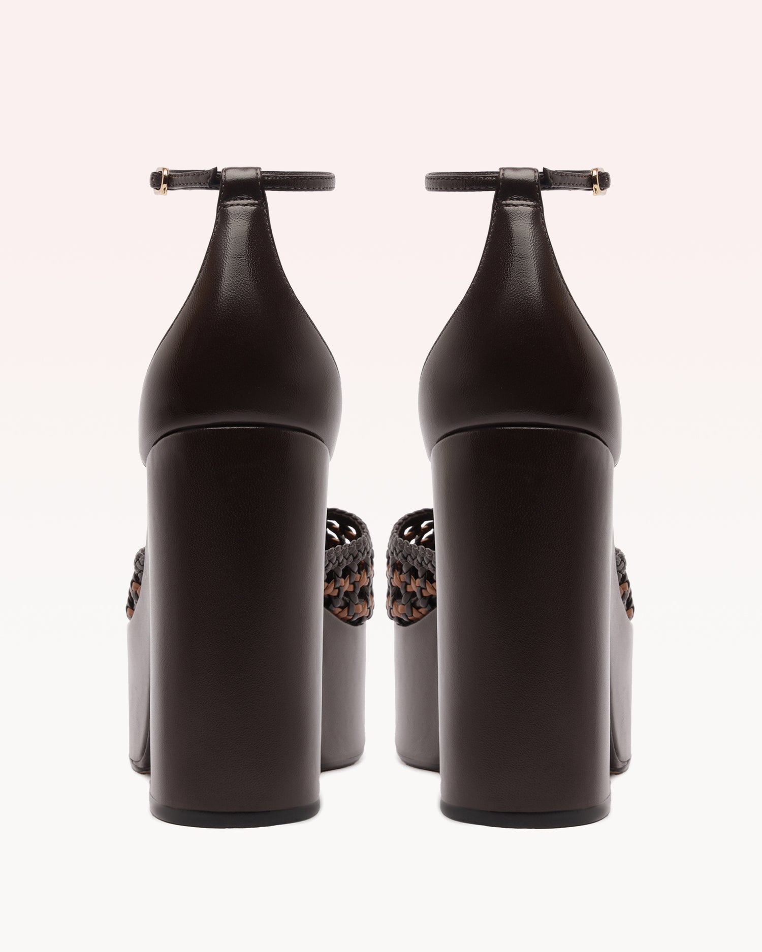 Thalita Platform 125 Tresse Espresso Pumps F/25