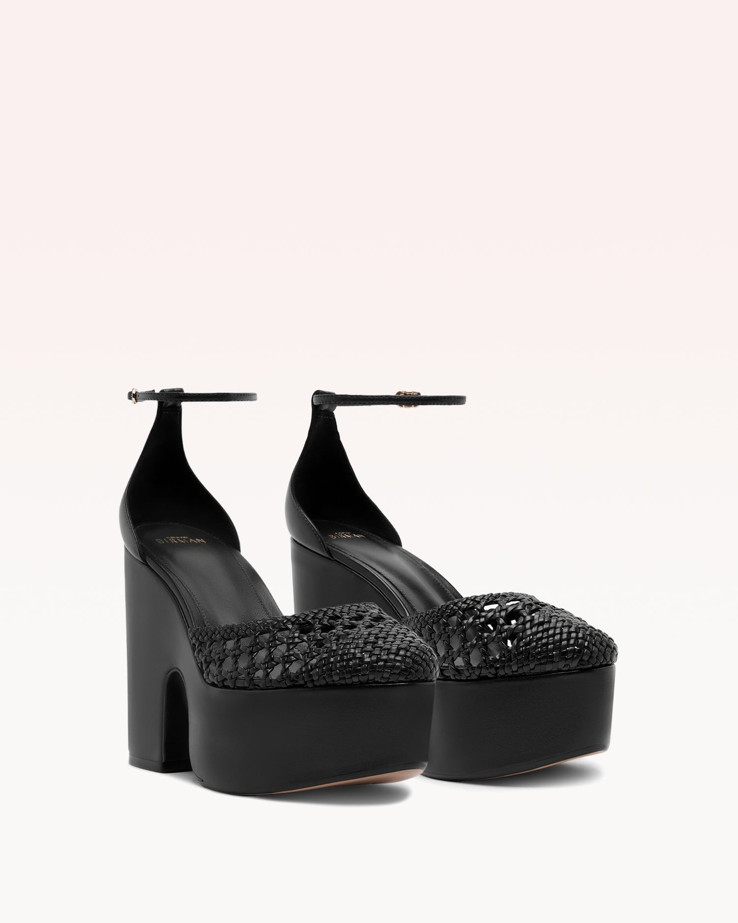 Thalita Platform 125 Tresse Black Pumps F/25