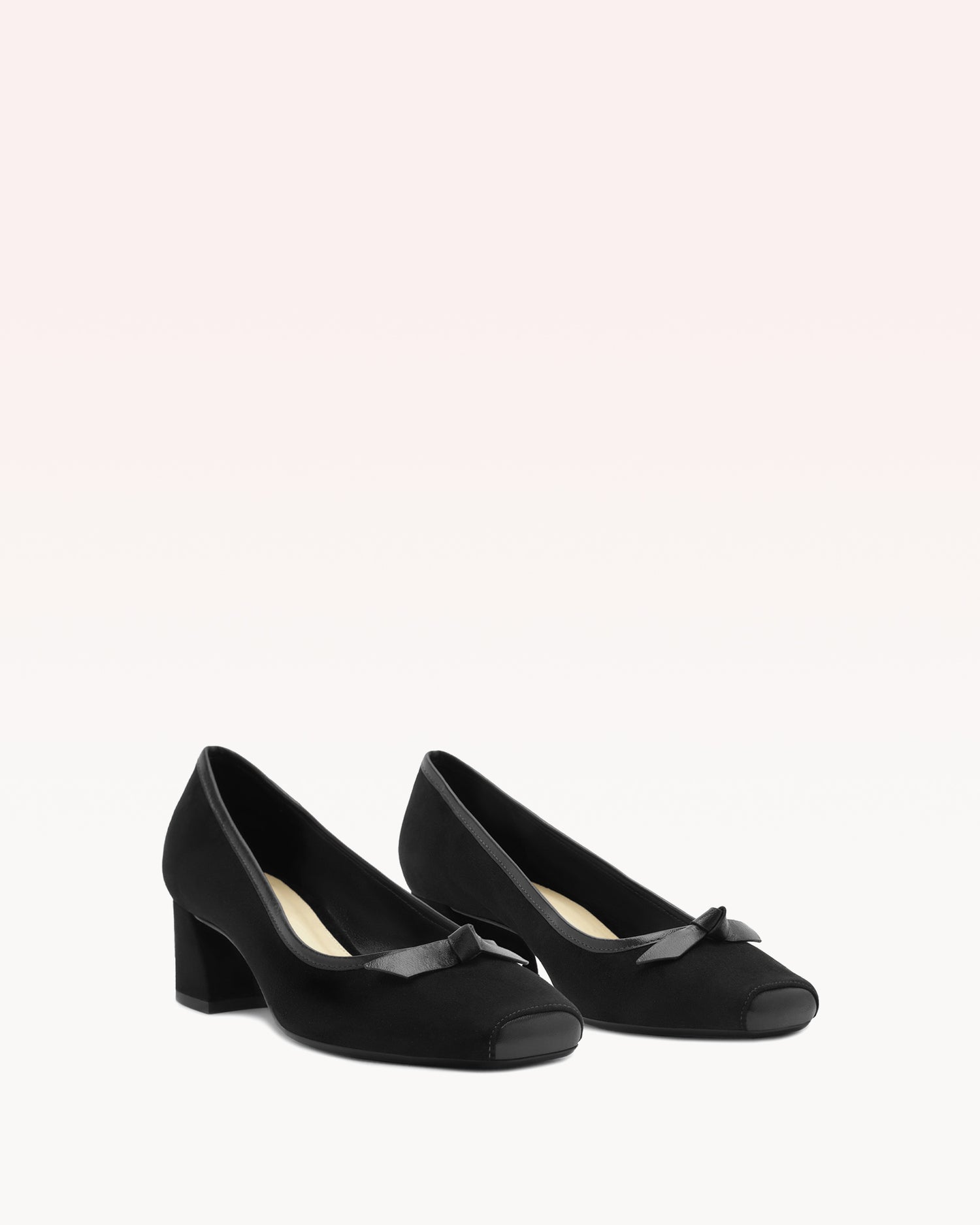 Clarita Square Pump 45 Black Pumps F/25