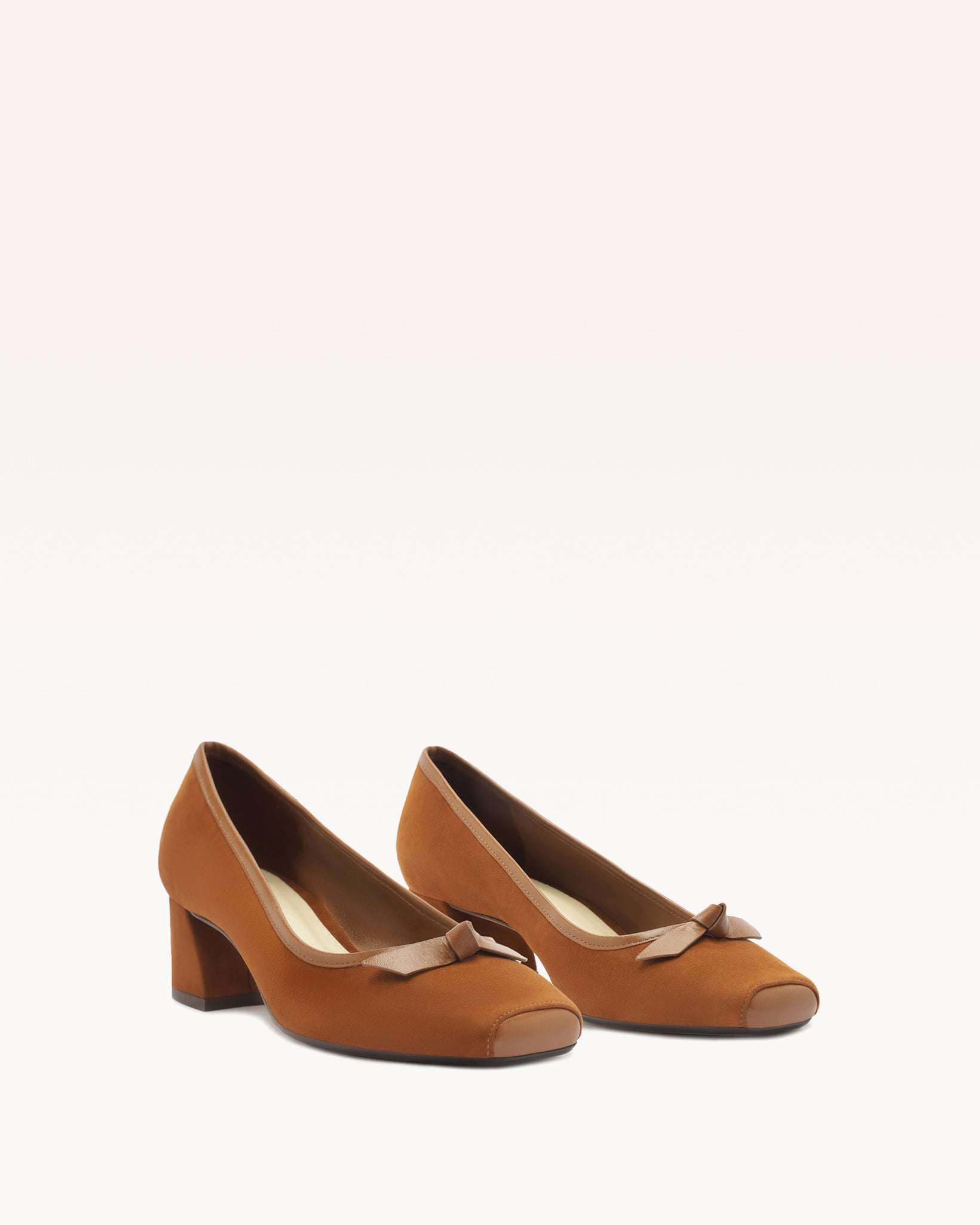 Clarita Square Block Heel Brown Pump 45mm | Alexandre Birman