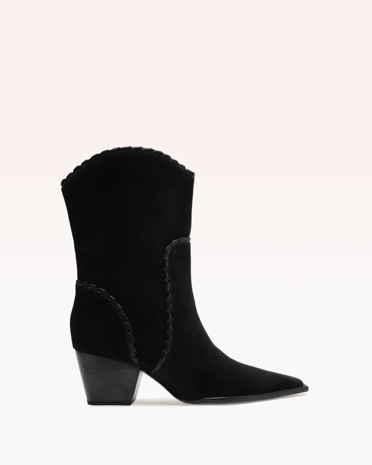 Victoria Saddle Black Booties F/25 35 Black Scamosciato