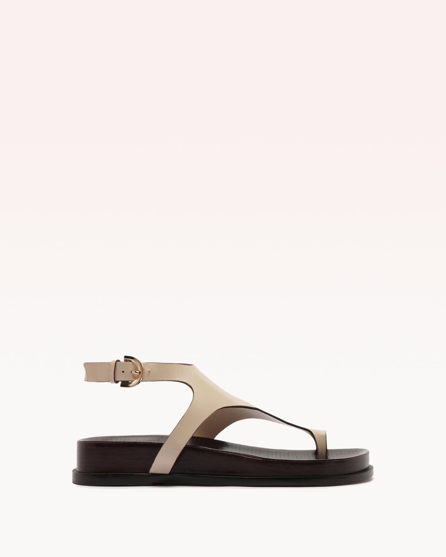 Eliah Sport Sandal Shell Flats R/26 35 Shell Nappa Leather