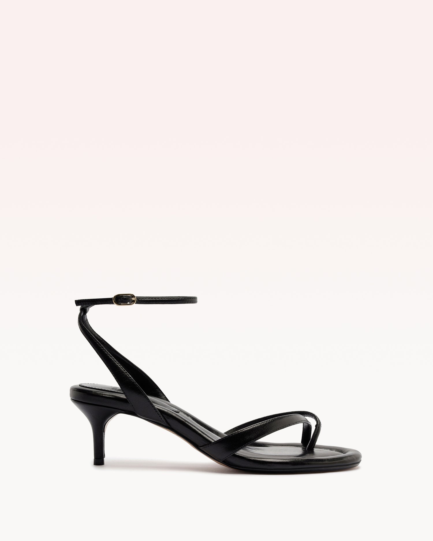 Nelly 50 Black Sandals R/26 35 Black Nappa Leather