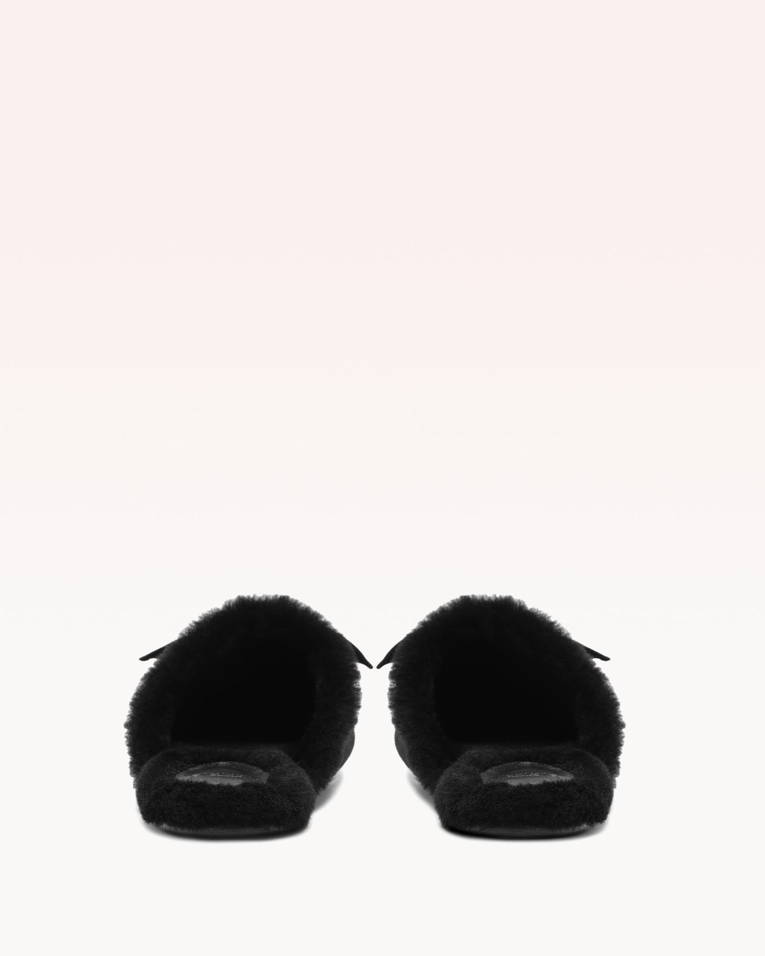 Clarita Babouche Shearling Black