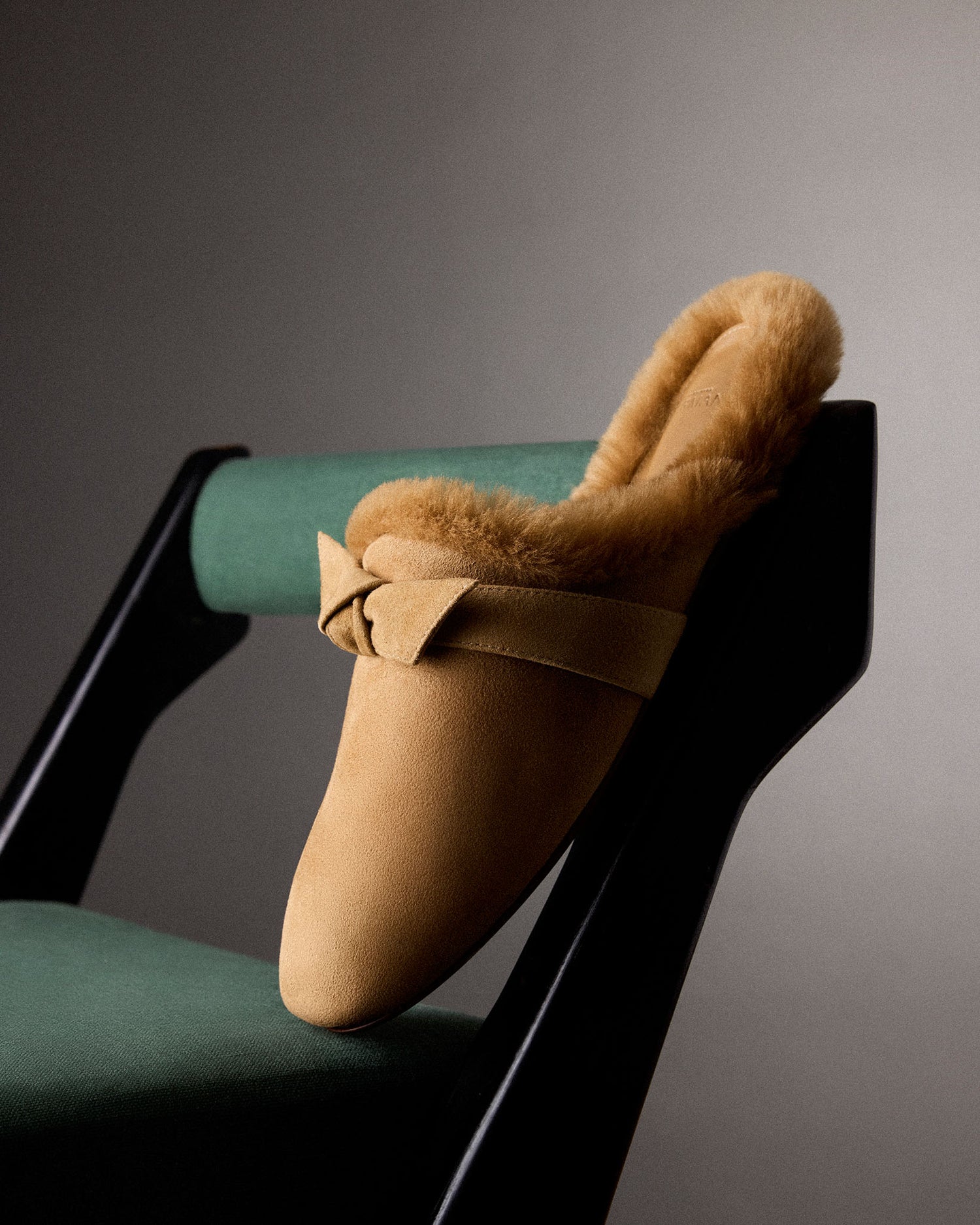 Clarita Babouche Shearling Almond