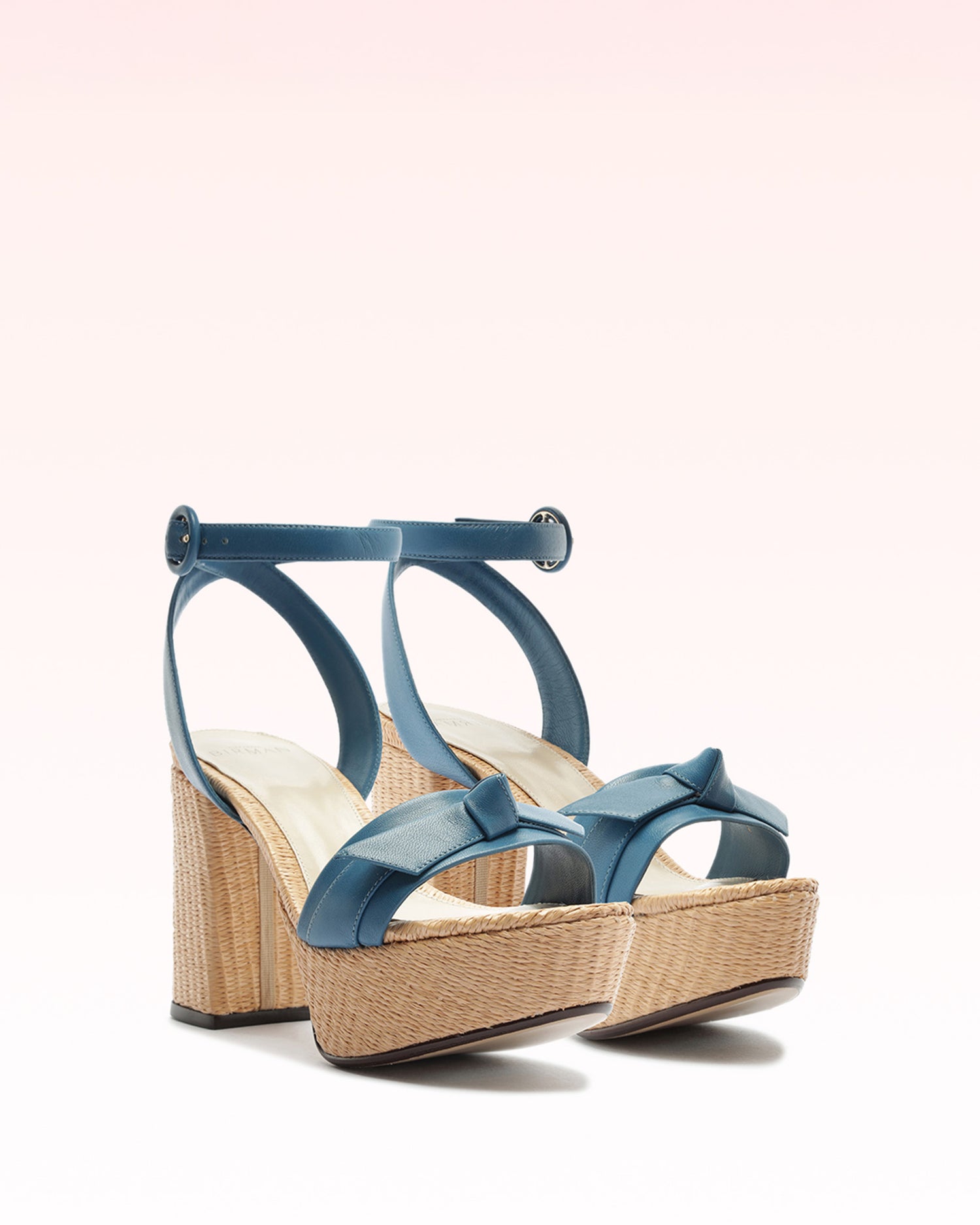 Clarita Raffia 95 Denim