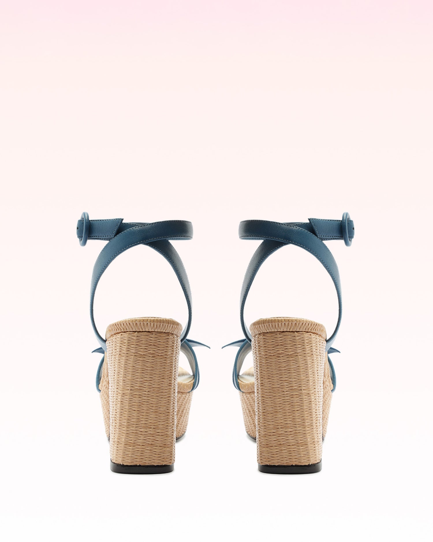 Clarita Raffia 95 Denim