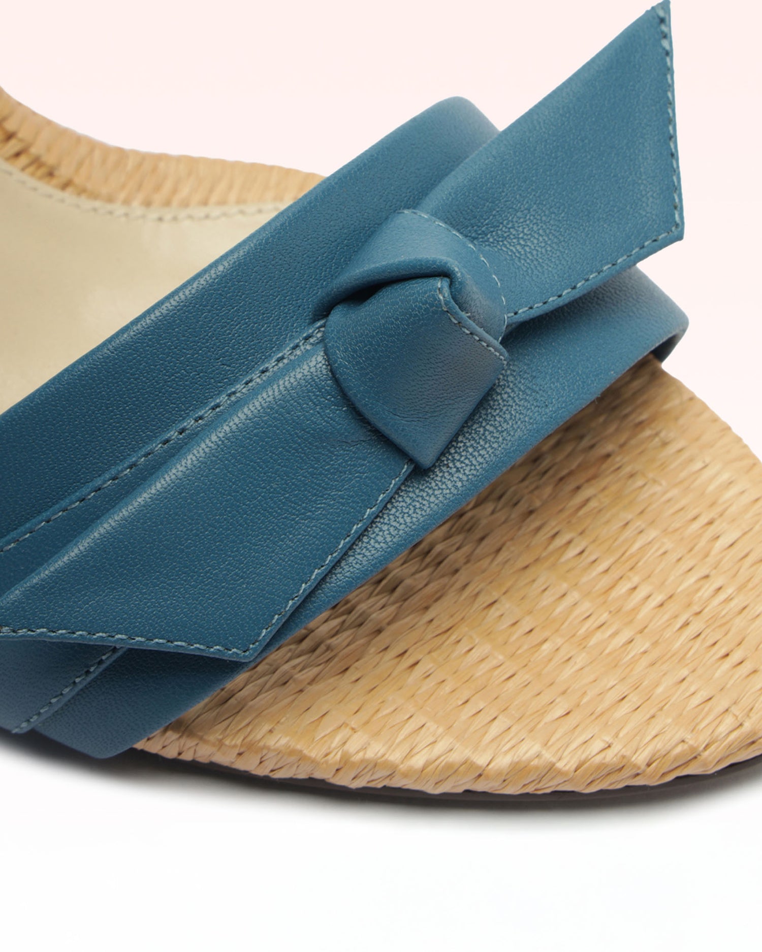 Clarita Raffia 75 Denim