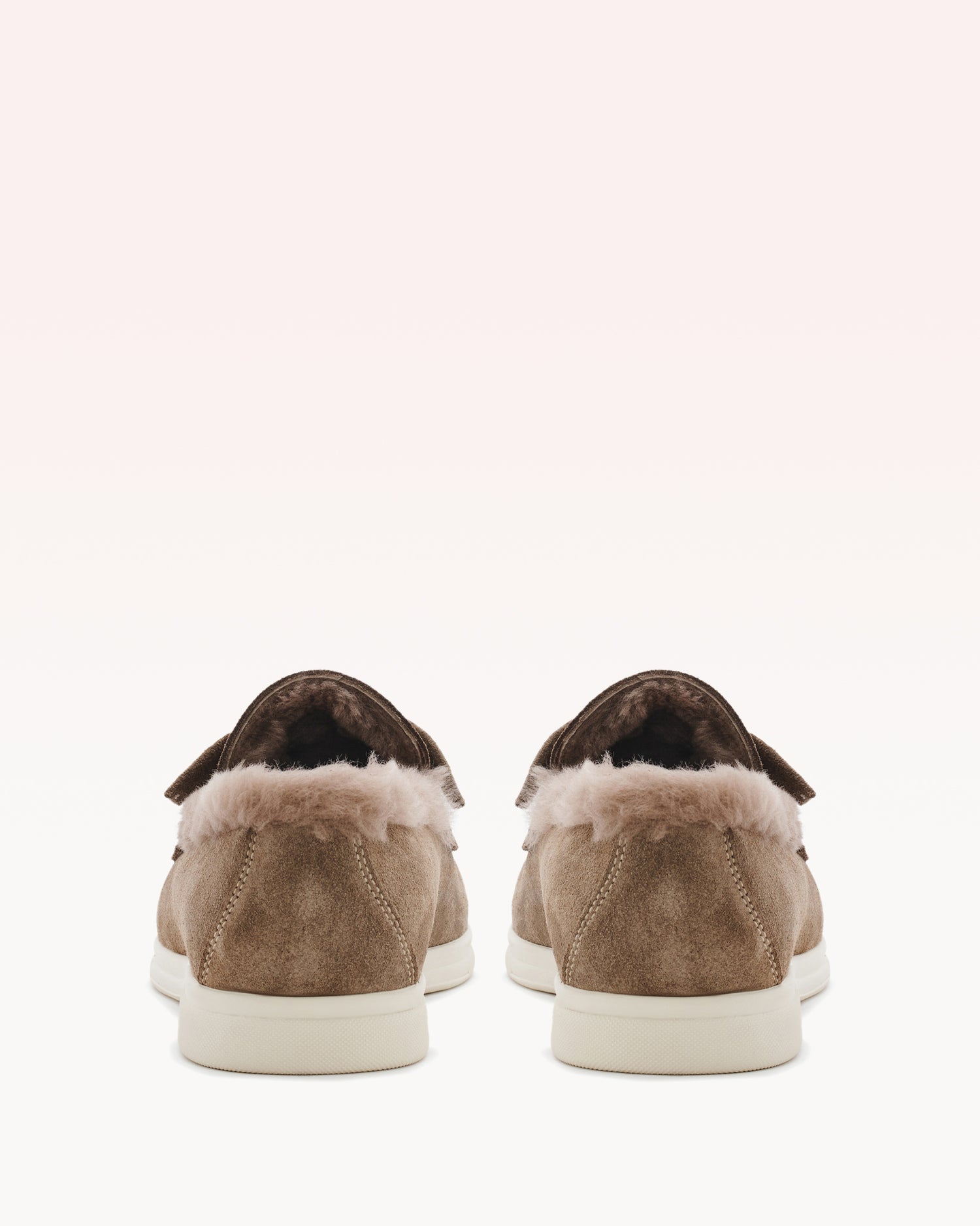 Clarita Shearling Slip On Semolina Mules F/25