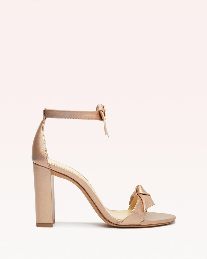 alexis Clarita Block 90 Metallic Champagne Champagne