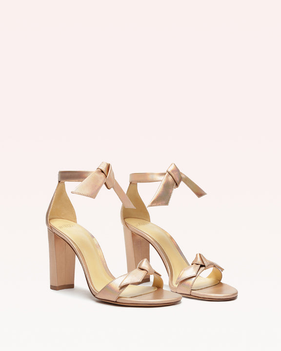 Alexandre Birman Clarita Block 90 Metallic Champagne Gold Heels alexandre-birman-clarita-block-90-metallic-champagne-gold-heels