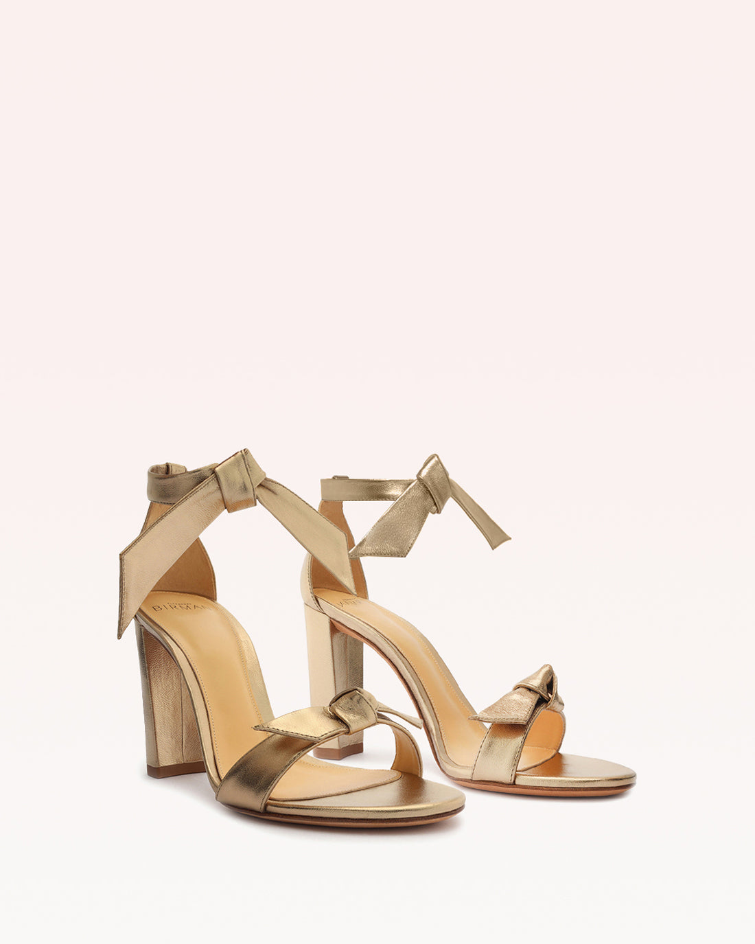 Clarita Block 90 Metallic Marrone Sandals Fall 22   