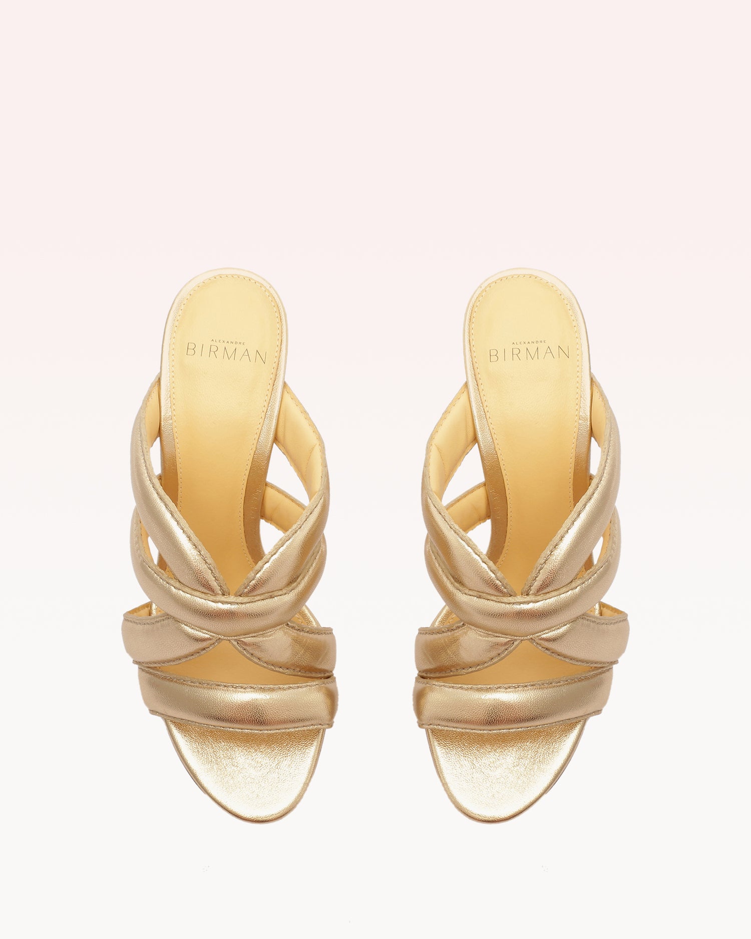 Camille Block 90 Golden Sandals Pre Fall 22 - C3   