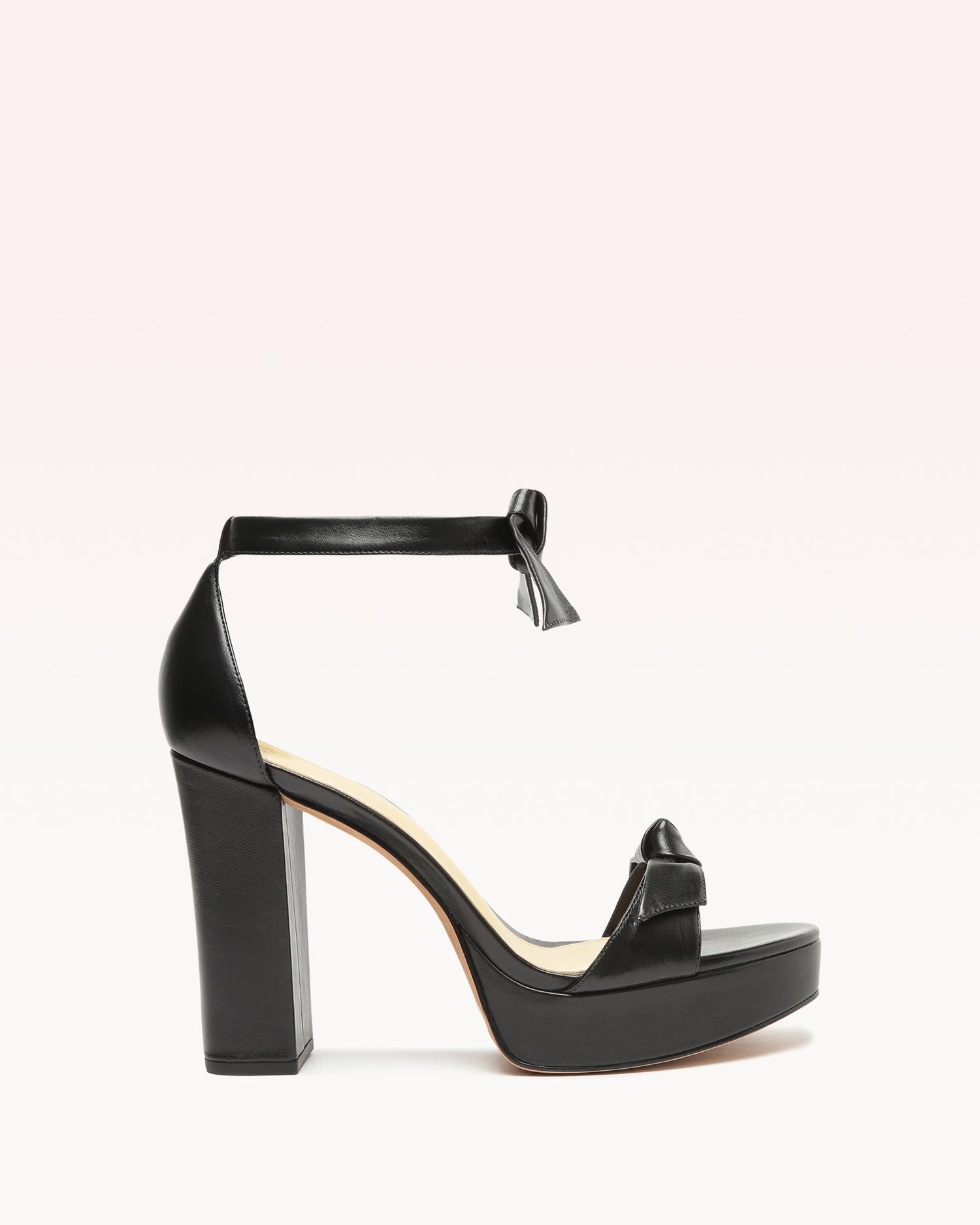 Mabeleh Platform Black Sandals S/25 35 Black Nappa Leather