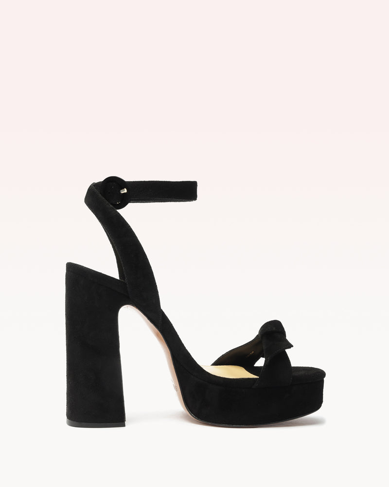 Clarita Curve 120 Black Sandals Resort23 35 Black Suede