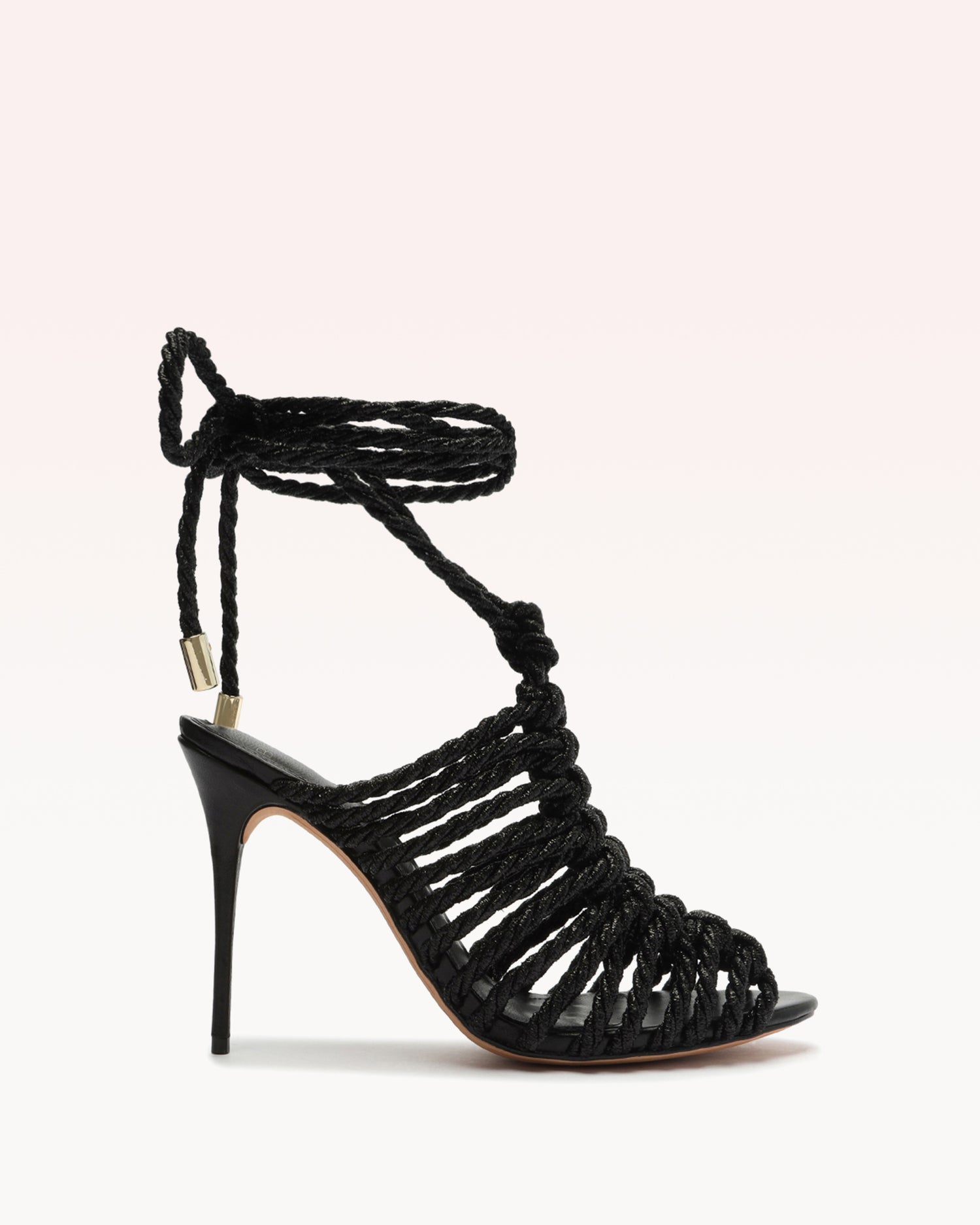 Barbara Lurex Black Sandals S/23 35 Black Lurex