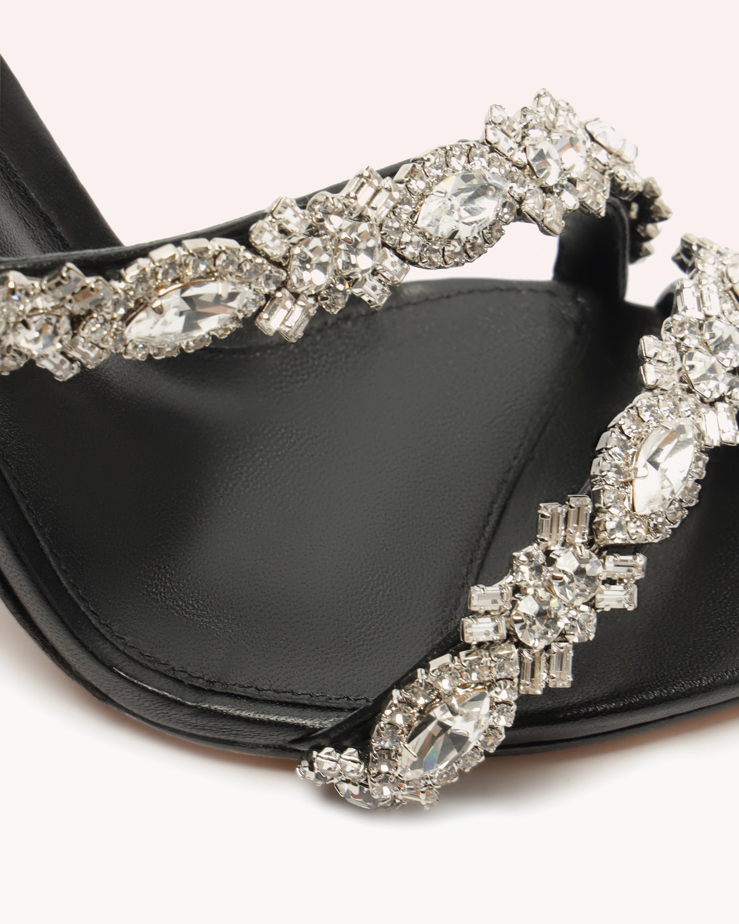 Aurora Crystal 100 Black Sandals PRE FALL 23   